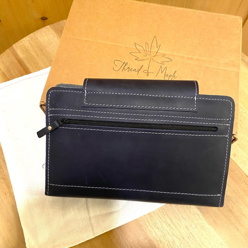 Thread & Maple Notions Clutch Navy Blue - Picture 8 of 8